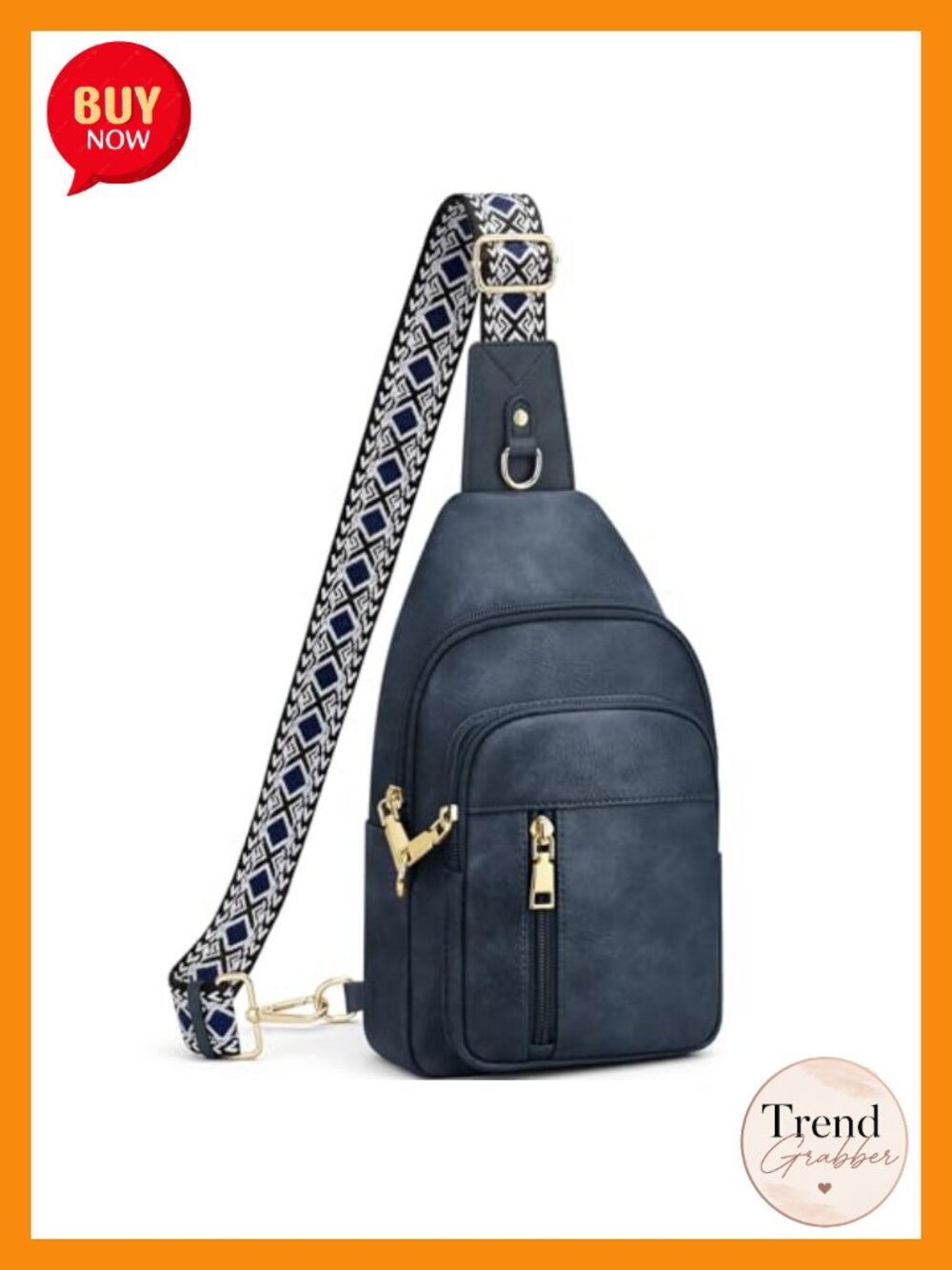 Faux Leather Anti Theft Crossbody Sling Bag RFID Travel Purse